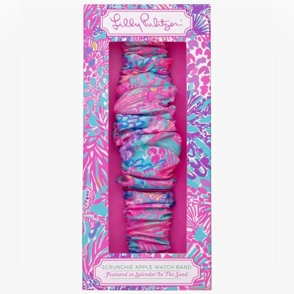 Lilly Pulitzer Scrunchie Band for Apple Watch, Splendor in the Sand